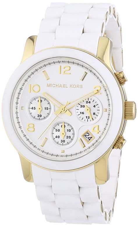 michael kors reloj mujer blanco|Michael Kors black watches women.